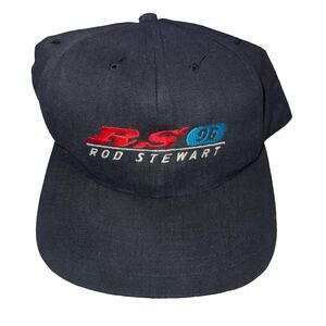 Vintage 1996 Rod Stewart Concert Tour Merch Head To Toe Snapback Hat Cap